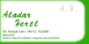 aladar hertl business card